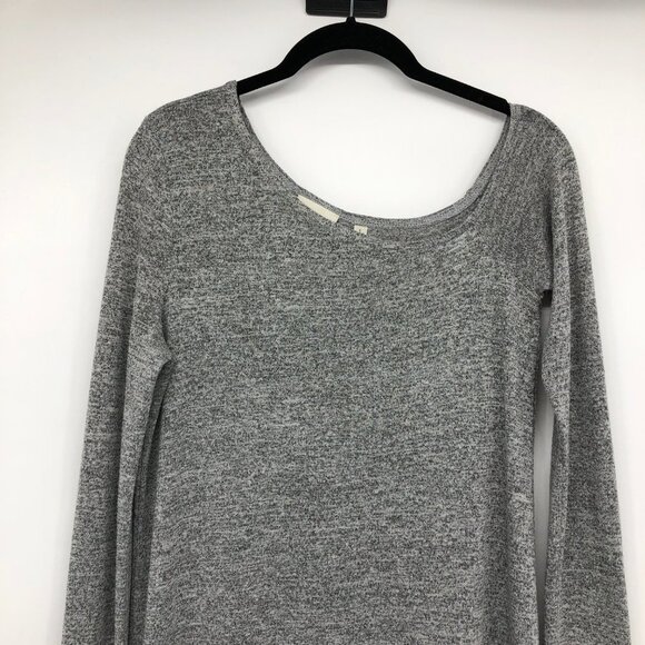 Aritzia Wilfred Free Grey Brinkley Dress Reposa Off One Shoulder Mini Dress S - Picture 5 of 16